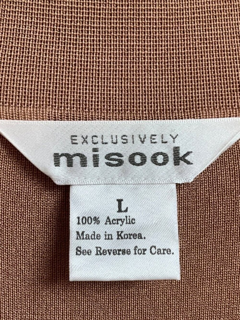VTG Exclusively Misook L Open Front Cardigan Sweater Plaid Collared Old Money - Picture 3 of 15